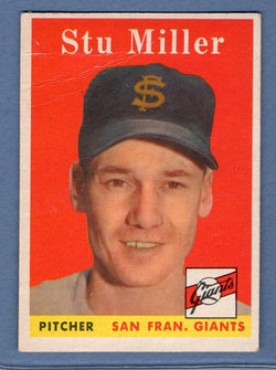 1958 Topps #111 Stu Miller G-VG  GO495