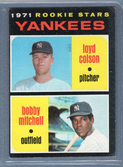 1971 Topps #111 Yankees Rookies EX  SB1