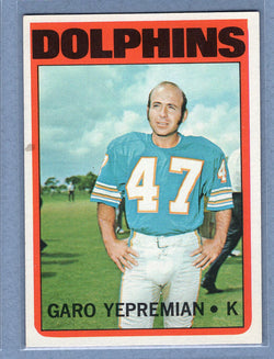 1972 Topps #115 Garo Yepremian EX-MT  GO326