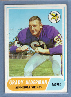 1968 Topps #3 Grady Alderman (st) VG  GO801