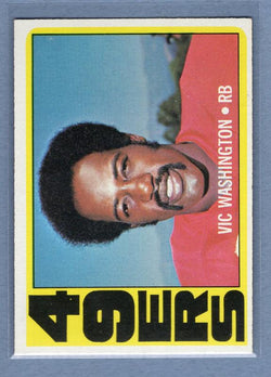 1972 Topps #22 Vic Washington NM GO181