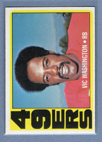 1972 Topps #22 Vic Washington NM GO181