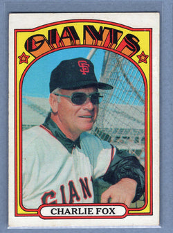 1972 Topps #129 Charlie Fox MG EX  GO500