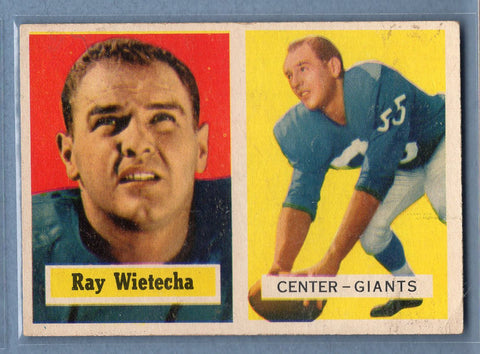 1957 Topps #122 Ray Wietecha (a)(st) VG  GO801