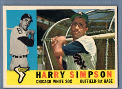 1960 Topps #180 Harry Simpson VG-EX Set Break 1