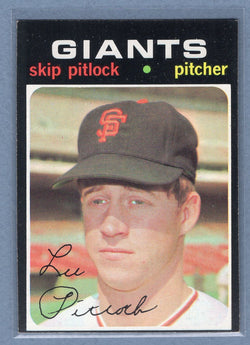 1971 Topps #19 Skip Pitlock  EX  GO501