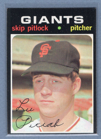 1971 Topps #19 Skip Pitlock  EX  GO501