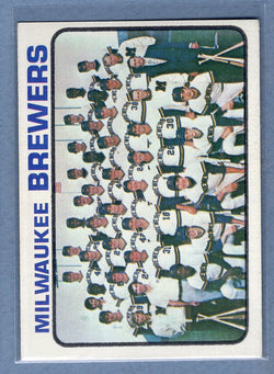 1973 Topps #127 Milwaukee Brewers Team  EX-MT  GO550