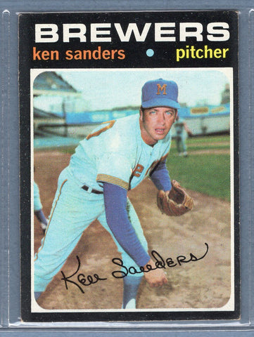 1971 Topps #116 Ken Sanders  EX  SB1