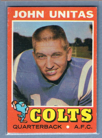 1971 Topps #1 Johnny Unitas (HOF) EX   GO244