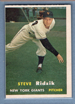 1957 Topps #123 Steve Ridzik  EX   GO260