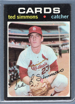 1971 Topps #117 Ted Simmons (R) (HOF)  EX  SB1