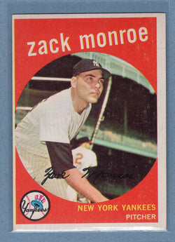 1959 Topps #108 Zack Monroe EX  GO213