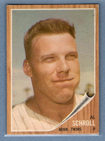 1962 Topps #102 Al Schroll  EX  GO522
