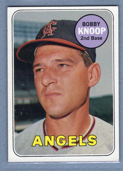 1969 Topps #445 Bobby Knoop (b) EX   GO501