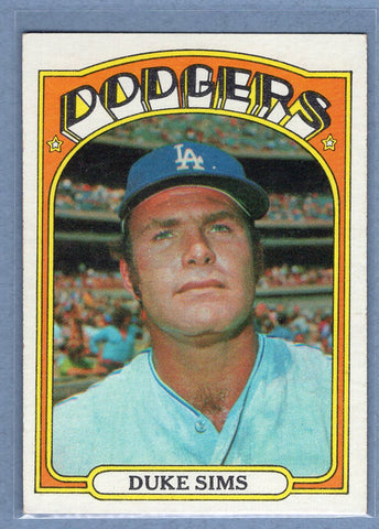 1972 Topps #63 Duke Sims (b) EX-MT  GO315