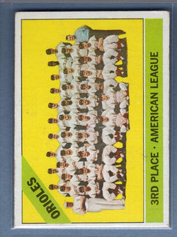 1966 Topps #348 Orioles Team EX  GO468