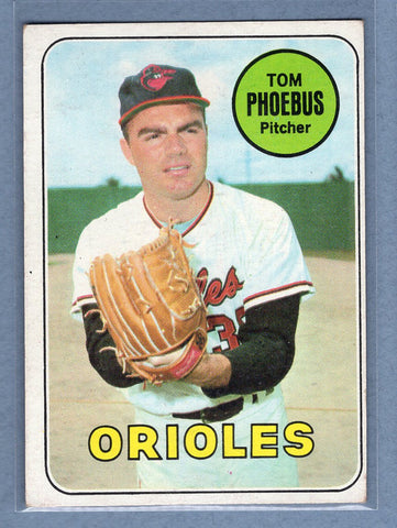 1969 Topps #185 Tom Phoebus EX  GO350