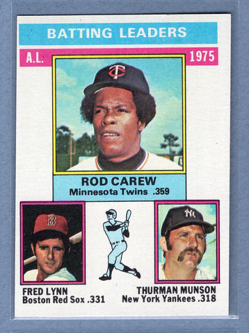 1976 Topps #192 Al Batting Leaders  (a) EX-MT  GO450