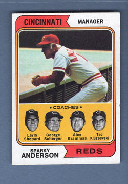 1974 Topps Baseball #326 Sparky Anderson NM-MT 002