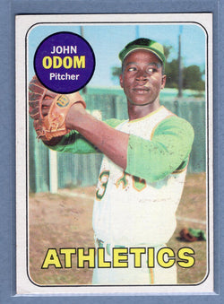 1969 Topps #195 John Odom (st) VG  GO350