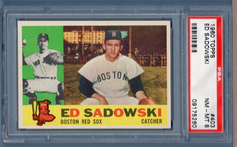 1960 Topps #403 Ed Sadowski (09175260) PSA 8