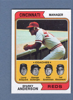1974 Topps Baseball #326 Sparky Anderson NM-MT 004