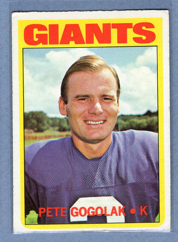 1972 Topps #147 Pete Gogolak EX  GO210