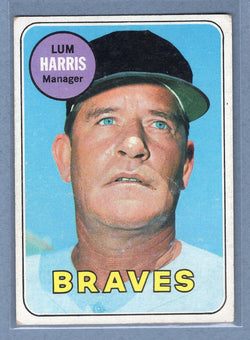1969 Topps #196 Lum Harris EX  GO350