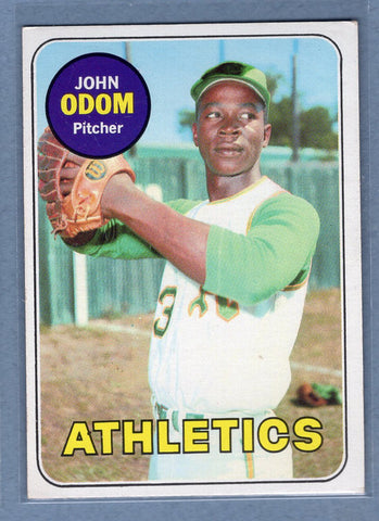 1969 Topps #195 John Odom (e) EX-MT  GO265