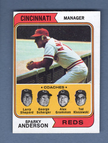 1974 Topps Baseball #326 Sparky Anderson NM-MT 005