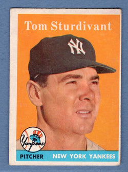1958 Topps #127 Tom Sturdivant VG-EX  GO495