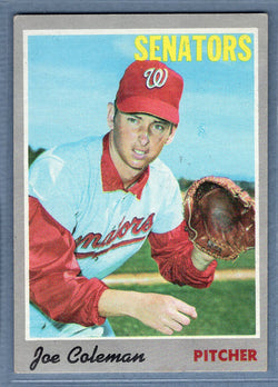 1970 Topps #127 Joe Coleman  EX-MT  SB2