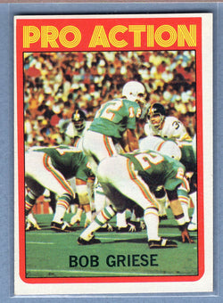 1972 Topps #132 Bob Griese (HOF) PA EX  GO326