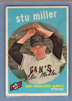 1959 Topps #183 Stu Miller (a) VG   GO410