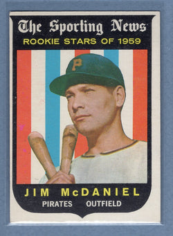 1959 Topps #134 Jim McDaniel EX-MT  GO213