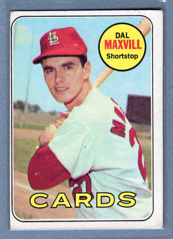 1969 Topps #320 Dal Maxvill (b) VG-EX  GO577