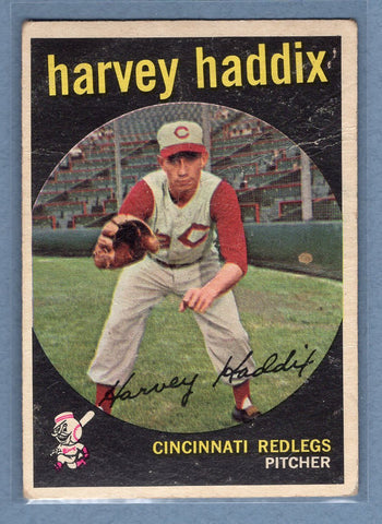 1959 Topps #184 Harvey Haddix G-VG   GO410