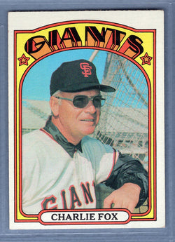 1972 Topps #129 Charlie Fox MG EX-MT   GO464