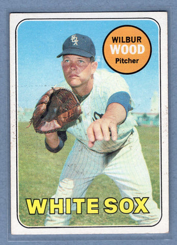 1969 Topps #123 Wilbur Wood (st)(a) VG  GO850
