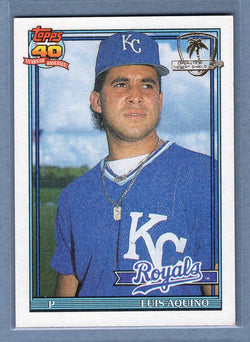 1991 Topps Desert Shield #169 Luis Aquino  NM  GO625