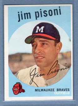 1959 Topps #259 Jim Pisoni EX-MT High Grade Set Break B