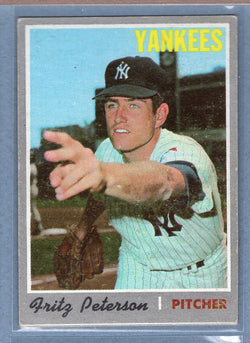 1970 Topps #142 Fritz Peterson  VG  GO695
