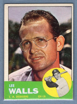 1963 Topps #11 Lee Walls VG-EX Set Break