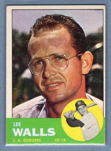 1963 Topps #11 Lee Walls VG-EX Set Break