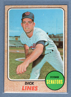 1968 Topps #291 Dick Lines (a)EX  GO507