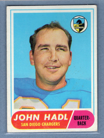 1968 Topps #63 John Hadl (b) (st) VG  GO801