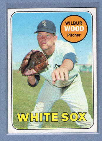 1969 Topps #123 Wilbur Wood (a) EX  GO602