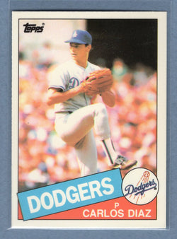 1985 Topps Tiffany #159 Carlos Diaz NM