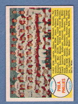 1958 Topps #134 Phillies Team EX  GO495